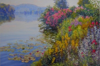 Nénuphars devant l'atelier
