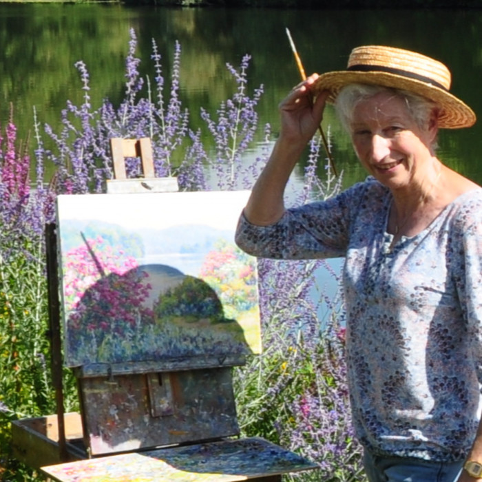Michèle Ratel dans son atelier